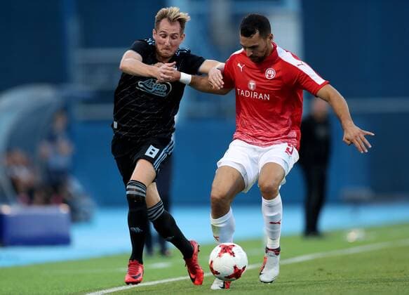 GNK Dinamo, Hapoel Beer-Sheva 24.07.2018., Stadium Maksimir, Zagreb - First match of the 2nd UEFA Champions League preliminary, GNK Dinamo - Hapoel Beer-Sheva.Izet Hajrovic, Shir Tzedek  IgorxKralj PIXSELL