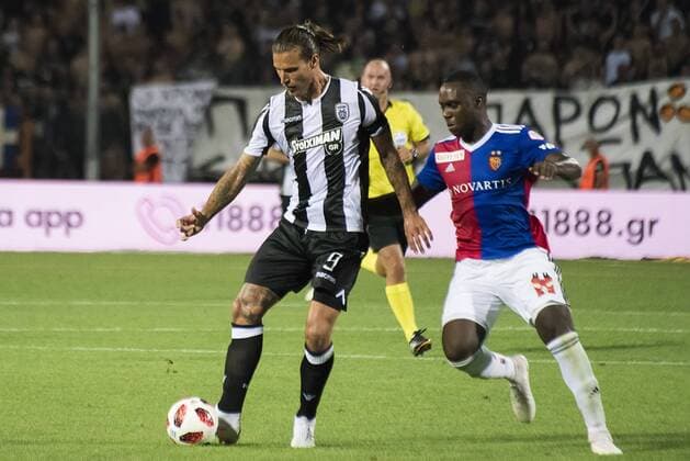 July 24, 2018 - Thessaloniki, Greece - PAOK FC beat FC BASEL for the second qualifying round of the UEFA Champions League, at the northern Greek city of Thessaloniki. Greece Soccer Champions League - ZUMAp191 84662300st Copyright: xGiannisxPapanikosx