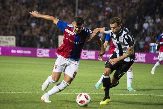 July 24, 2018 - Thessaloniki, Greece - PAOK FC beat FC BASEL for the second qualifying round of the UEFA Champions League, at the northern Greek city of Thessaloniki. Greece Soccer Champions League - ZUMAp191 84662312st Copyright: xGiannisxPapanikosx