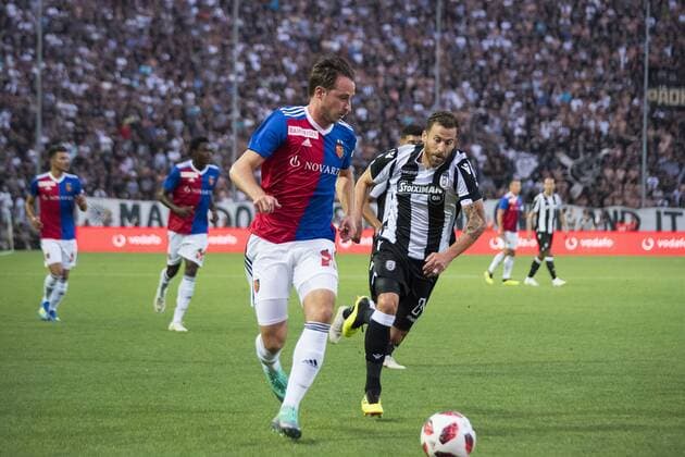 July 24, 2018 - Thessaloniki, Greece - PAOK FC beat FC BASEL for the second qualifying round of the UEFA Champions League, at the northern Greek city of Thessaloniki. Greece Soccer Champions League - ZUMAp191 84662322st Copyright: xGiannisxPapanikosx