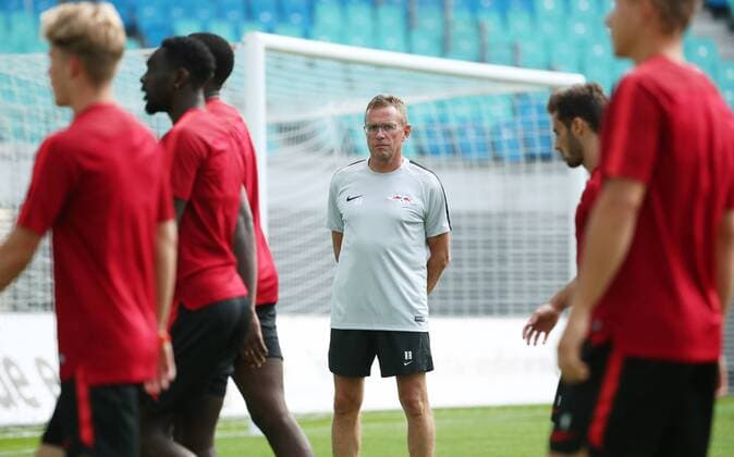 RB Leipzig Training Euro League Qualifiers Leipzig 25 07 2018 Red Bull Arena Soccer Qualifiers for the UEFA Europa League Training on the eve of the match RB Leipzig vs. BK Hacken SWE Picture Ralf Rangnick RB Leipzig Head coach and sports director