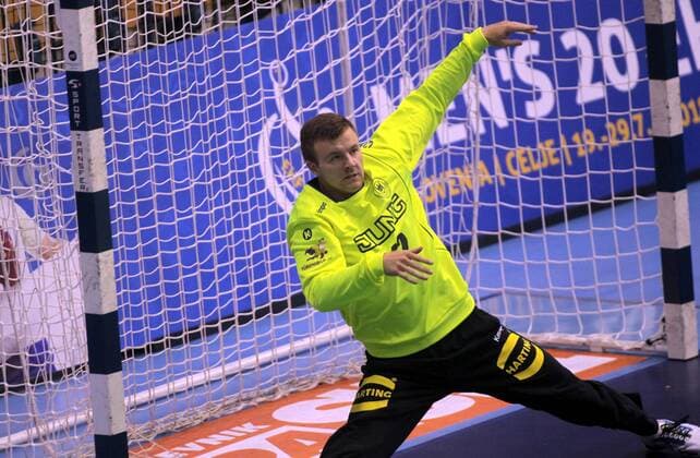 25.07.2018 Celje(Slovenia) Serbia-Germany EHF U20 Under 20 European men s handball championship main round Leon Mehler Germany : 