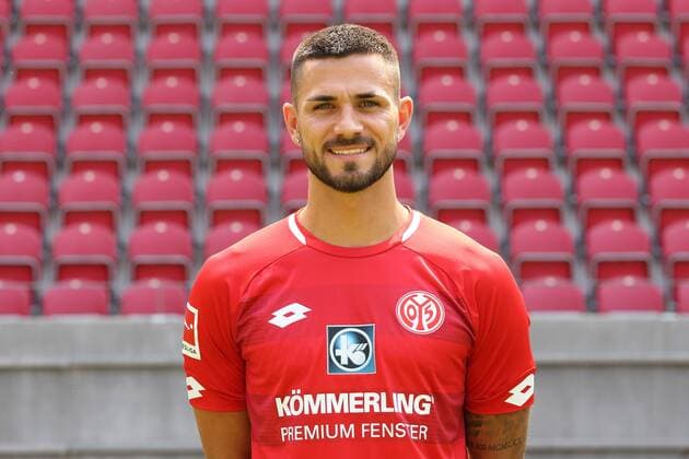 DANNY LATZA 1. FSV MAINZ 05 FUSSBALL, GER, 1.BL, PORTRAETTERMIN 2018 2019, 