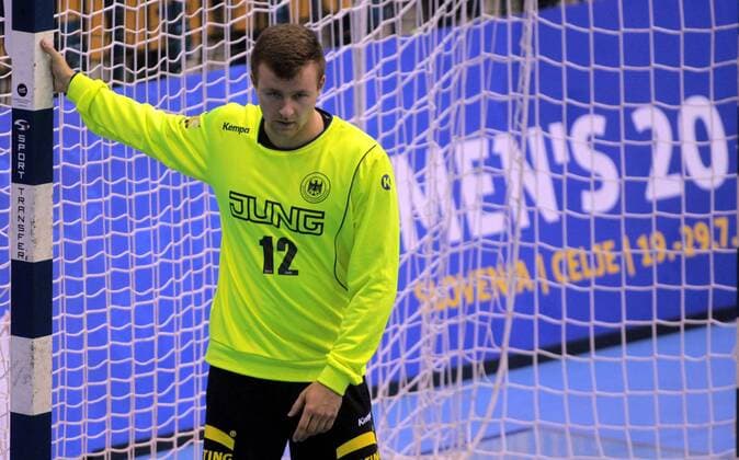 25.07.2018 Celje(Slovenia) Serbia-Germany EHF U20 Under 20 European men s handball championship main round Leon Mehler Germany : 