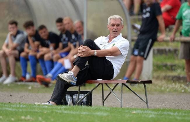 Soccer Men Season 2018 2019 Test match VSG Altglienicke Chemistry Leipzig 2 0 Coach Dietmar Demuth BSG Chemie Leipzig on the bench 22 07 2018 Copyright: xMatthiasxKochx