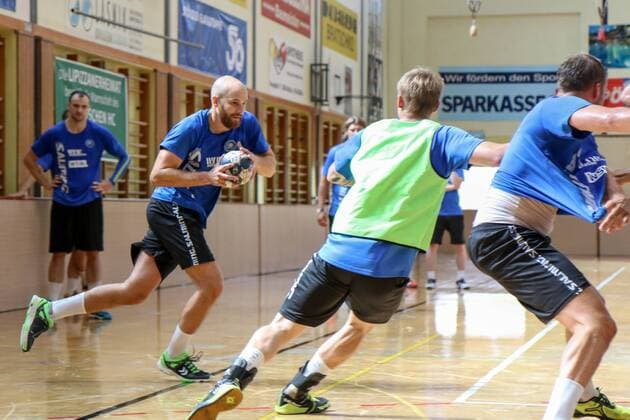 Kristian Nippes 13 Bergischer HC at the ball Training camp Bergischer HC Day 2 Handball 1 Bundesliga 26 07 18 Köflach Austria Sporthalle Köflach Copyright: xdnet_thex