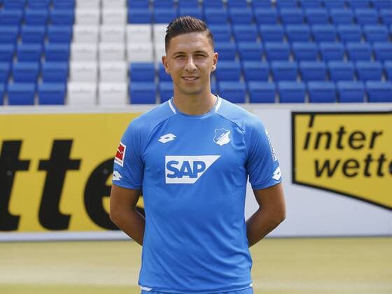 Robert Zulj TSG 1899 Hoffenheim Portrait Date TSG 1899 Hoffenheim 2018 2019 Sinsheim GER 25 07 2018 Soccer 1 Bundesliga 2018 2019