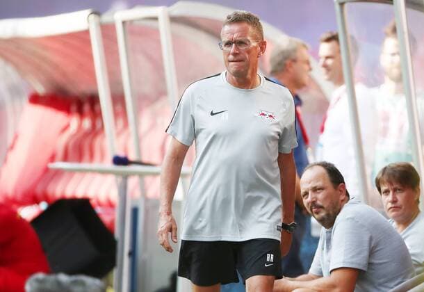 RB Leipzig BK Haecken Soccer Euro League Qualifiers Leipzig 26 07 2018 Red Bull Arena Soccer UEFA Cup Qualification UEFA Champions League RB Leipzig vs. BK Häcken SWE Pictured Ralf Rangnick RB Leipzig Head Coach and Sports Director