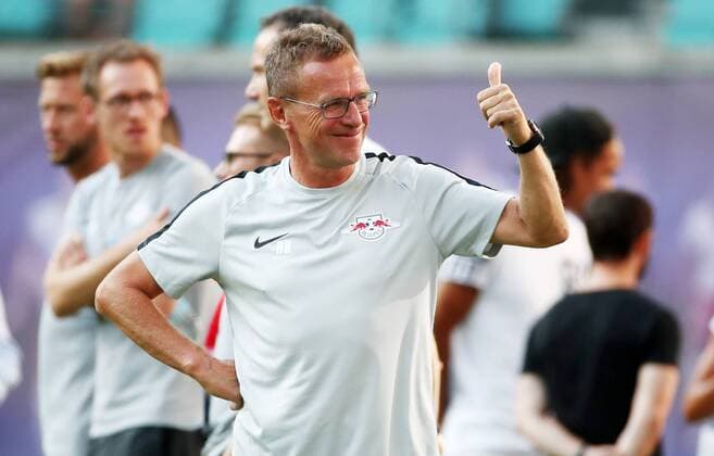 RB Leipzig BK Haecken Soccer Euro League Qualifiers Leipzig 26 07 2018 Red Bull Arena Soccer UEFA Cup Qualification UEFA Champions League RB Leipzig vs. BK Häcken SWE Pictured Ralf Rangnick RB Leipzig Head Coach and Sports Director