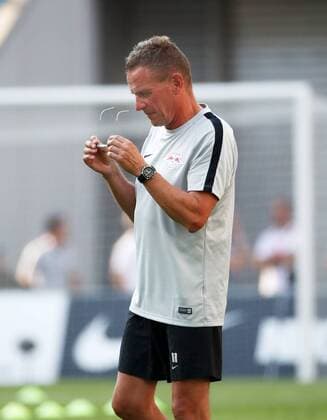 RB Leipzig BK Haecken Soccer Euro League Qualifiers Leipzig 26 07 2018 Red Bull Arena Soccer UEFA Cup Qualification UEFA Champions League RB Leipzig vs. BK Häcken SWE Pictured Ralf Rangnick RB Leipzig Head Coach and Sports Director