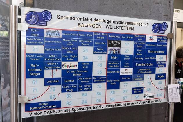 Sponsoring Board HBW Balingen Weilstetten Handball 2 Bundesliga Public Training 2018 2019 26 07 2018 HBW Balingen Weilstetten Handball 2 Bundesliga Public Training 2018 2019 26 07 2018 Balingen Copyright: xEIBNER SaschaxWaltherx EP_SWA