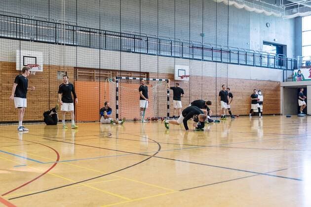 Warm up and stretching HBW Balingen Weilstetten Handball 2 Bundesliga Public Training 2018 2019 26 07 2018 HBW Balingen Weilstetten Handball 2 Bundesliga Public Training 2018 2019 26 07 2018 Balingen Copyright: xEIBNER SaschaxWaltherx EP_SWA