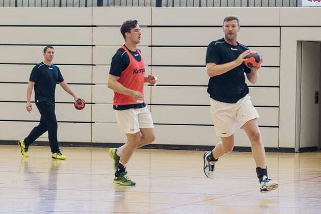 Training game HBW Balingen Weilstetten Handball 2 Bundesliga Public Training 2018 2019 26 07 2018 HBW Balingen Weilstetten Handball 2 Bundesliga Public Training 2018 2019 26 07 2018 Balingen Copyright: xEIBNER SaschaxWaltherx EP_SWA