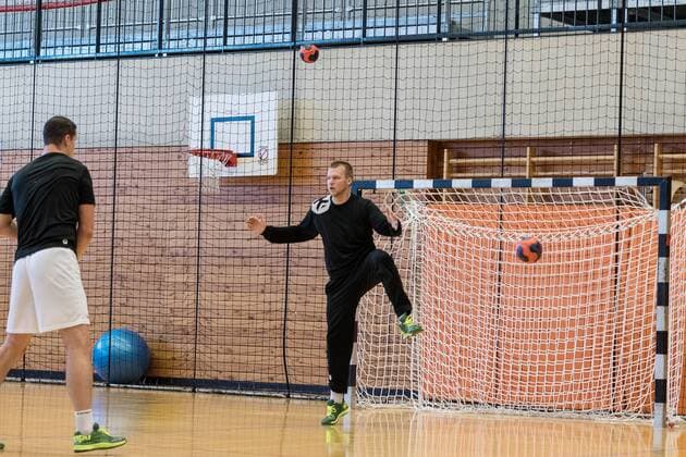 Goalkeeper and Shooting Training HBW Balingen Weilstetten Handball 2 Bundesliga Public Training 2018 2019 26 07 2018 HBW Balingen Weilstetten Handball 2 Bundesliga Public Training 2018 2019 26 07 2018 Balingen Copyright: xEIBNER SaschaxWaltherx EP_SWA