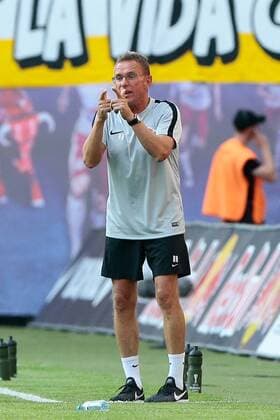 26 07 2018 xtgx Soccer Europa League Qualification 2 Round RB Leipzig BK Haecken emspor v ralf Rangnick Leipzig Coach gives instructions gesticulated with the arms gesticulate gives instructions Leipzig