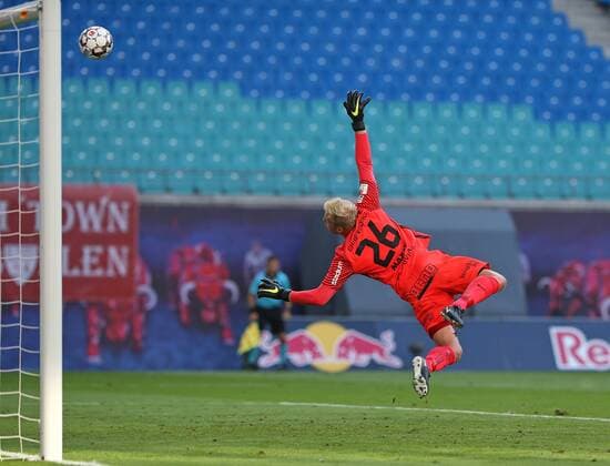 26 07 2018 Football UEFA Europa League 2018 2019 2 qualifying round RB Leipzig BK Häcken in the Red Bull Arena Leipzig Goal to the 2 0 Goalkeeper Peter Abrahamsson BK Häcken