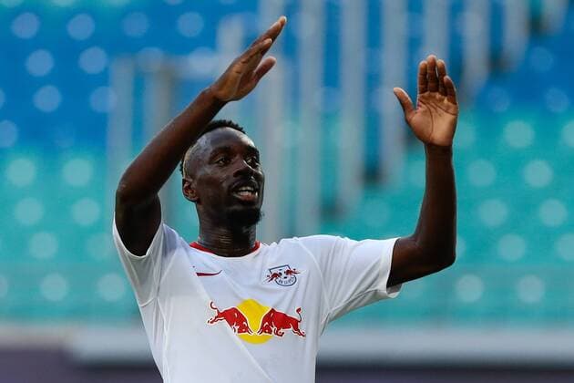 26 07 2018 xtgx Soccer Europa League Qualification 2 Round RB Leipzig BK Haecken emspor by Jean Kevin Augustin Leipzig 29 Cheers Torjubel celebrates the goal celebrate the goal celebration Leipzig