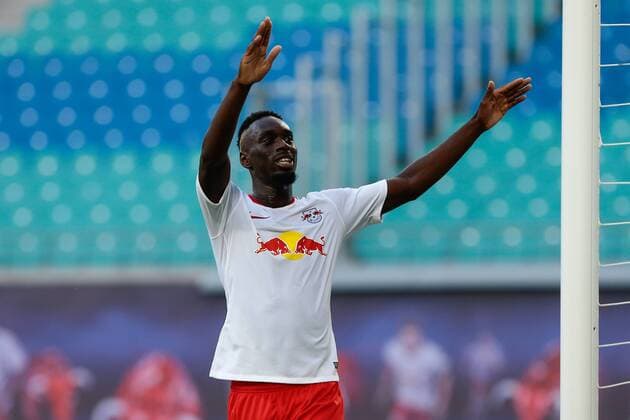 26 07 2018 xtgx Soccer Europa League Qualification 2 Round RB Leipzig BK Haecken emspor by Jean Kevin Augustin Leipzig 29 Cheers Torjubel celebrates the goal celebrate the goal celebration Leipzig
