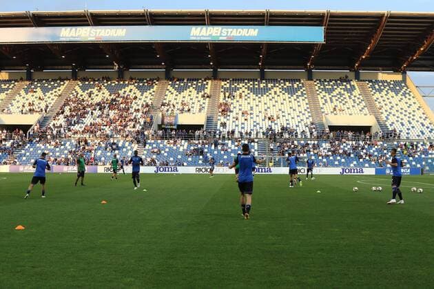 Photo LaPresse Moro Francesco July 26-2018 reggio emilia (Italy) ATALANTA vs SARAJEVO- Mapei Stadium Soccer Q2 Preliminaries Uefa Europa League 2018-2019 in the pic: teams enter the football pitch for the match  Copyright: xMoroxFrancesco LaPresse LaPressex