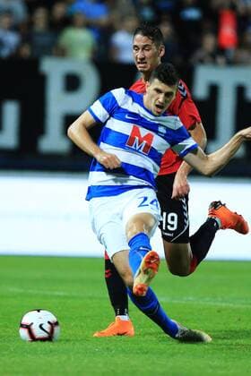 European league Osijek Rangers 26.07.2018., Croatia, Osijek - , European league - qualifiers Osijek - Rangers. Mirko Maric, Nikola Katic.  DavorxJavorovic PIXSELL