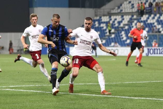 Photo LaPresse Moro Francesco July 26-2018 reggio emilia (Italy) ATALANTA vs SARAJEVO- Mapei Stadium Soccer Q2 Preliminaries Uefa Europa League 2018-2019 in the pic: hateboer  Copyright: xMoroxFrancesco LaPresse LaPressex