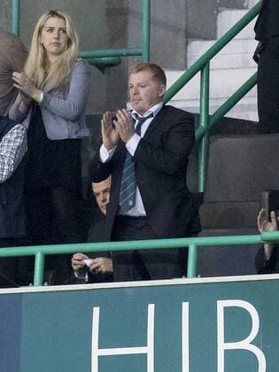 26th July 2018, Easter Road, Edinburgh, Scotland; UEFA Europa League 2nd qualifying round, 1st leg, Hibernian versus Asteras Tripolis; Neil Lennon Hibernian Manager applauds his team at full time  ActionPlus12050674 AlanxRennie