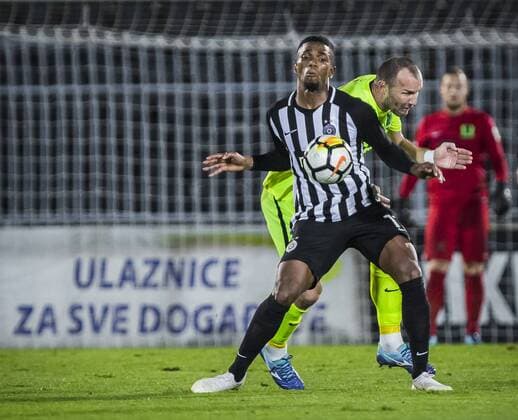 26th July 2018, Partizan Stadium, Belgrade, Serbia; UEFA Europa League 2nd qualifying round, 1st leg, FK Partizan versus FK Trakai; Ricardo of Partizan tries to control the ball off his chest  ActionPlus12050707 NikolaxKrstic