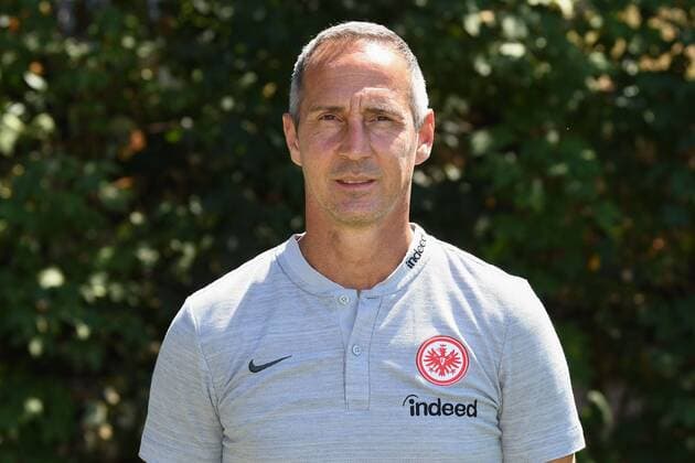 26 07 2018 xjhx Soccer 1 Bundesliga Eintracht Frankfurt Photo candidacy Season 2018 2019 1 BL PortraÌttermin Coach Adolf Adi Huetter Eintracht Frankfurt Frankfurt am Main