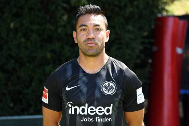 26 07 2018 xjhx Football 1 Bundesliga Eintracht Frankfurt Photo contest season 2018 2019 1 BL PortraÌttermin Marco Fabian Marco Jhonfai Fabian de la Mora Eintracht Frankfurt Frankfurt am Main
