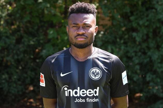 26 07 2018 xjhx Football 1 Bundesliga Eintracht Frankfurt Photo contest season 2018 2019 1 BL PortraÌttermin Nelson Mandela Mbouhom Eintracht Frankfurt Frankfurt am Main