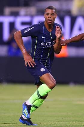 EAST RUTHERFORD, NJ - JULY 25: Manchester City forward Lukas Nmecha (43) during the first half of the International Champions Cup Soccer game between Liverpool and Manchester City on July 25, 2018 at Met Life Stadium in East Rutherford, NJ. (Photo by Rich Graessle Icon Sportswire) SOCCER: JUL 25 International Champions Cup - Manchester City FC v Liverpool FC Icon0725188312 EDITORIAL USE ONLY