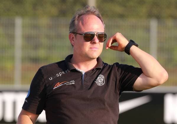 Coach Daniel Weber VfR Garching Soccer Regional League Bayern 24 07 2018 SV Heimstetten VfR Garching