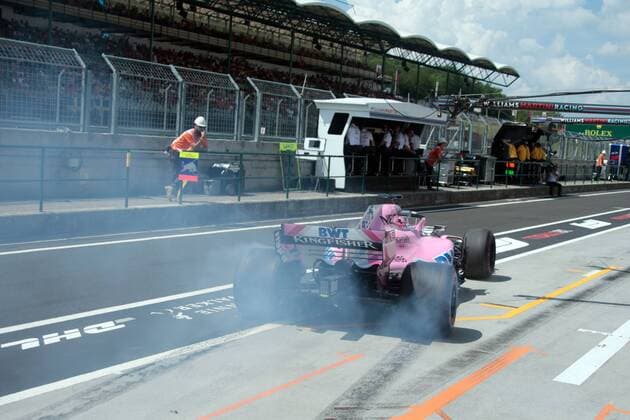 FORMULA 1 - Hungarian GP BUDAPEST,HUNGARY,28.JUL.18 - MOTORSPORTS, FORMULA 1 - Grand Prix of Hungary, Hungaroring, practice and qualifying. Image shows Sergio Perez (MEX Force India). GEPAxpictures xFritzxMueller