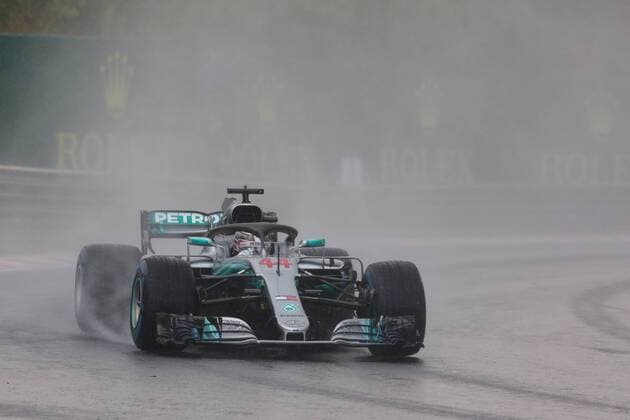 FORMULA 1 - Hungarian GP BUDAPEST,HUNGARY,28.JUL.18 - MOTORSPORTS, FORMULA 1 - Grand Prix of Hungary, Hungaroring, practice and qualifying. Image shows Lewis Hamilton (GBR Mercedes GP). GEPAxpictures xFritzxMueller