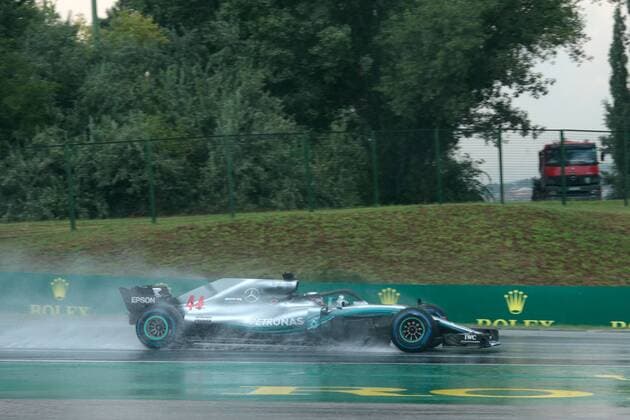 FORMULA 1 - Hungarian GP BUDAPEST,HUNGARY,28.JUL.18 - MOTORSPORTS, FORMULA 1 - Grand Prix of Hungary, Hungaroring, practice and qualifying. Image shows Lewis Hamilton (GBR Mercedes GP). GEPAxpictures xFritzxMueller