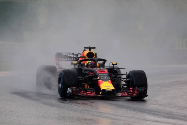 FORMULA 1 - Hungarian GP BUDAPEST,HUNGARY,28.JUL.18 - MOTORSPORTS, FORMULA 1 - Grand Prix of Hungary, Hungaroring, practice and qualifying. Image shows Daniel Ricciardo (AUS Aston Martin Red Bull Racing). GEPAxpictures xFritzxMueller