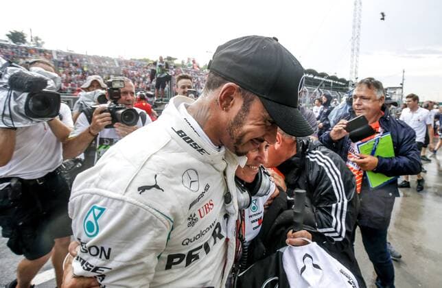 Motorsports: FIA Formula One World Championship WM Weltmeisterschaft 2018, Grand Prix of Hungary, 44 Lewis Hamilton (GBR, Mercedes AMG Petronas Motorsport), Angela Cullen Budapest Hungary