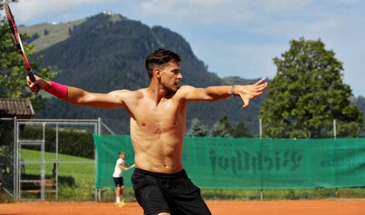 TENNIS - ATP Tennis Herren Generali Open 2018 KITZBUEHEL,AUSTRIA,29.JUL.18 - TENNIS - ATP World Tour, Generali Open. Image shows Dominic Thiem (AUT). GEPAxpictures xMatthiasxHauer
