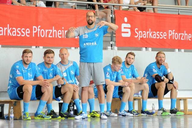 Juergen Schweikardt TVB 1898 Stuttgart Coach Handball Mens Preparatory Tournament 54 Sparkassen Cup Altensteig Played game around Platz3 29 07 2018 Photo TBaur Eibner HC Erlangen vs. TVB 1898 Stuttgart Esslingen Copyright: xEIBNER TobiasxBaurx EP_TBR