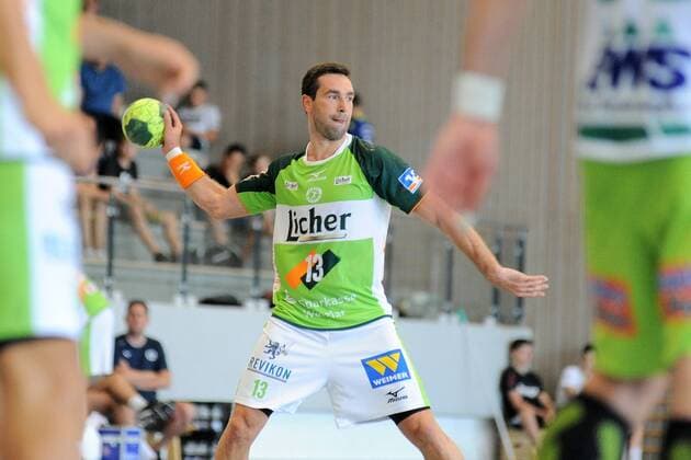 Filip Mirkulovski HSG Wetzlar 13 handball men preparation tournament 54 Sparkassen Cup Altensteig play for final 29 07 2018 Photo TBaur Eibner FrischAuf Goeppingen vs HSG Wetzlar Esslingen Copyright: xEIBNER TobiasxBaurx EP_TBR