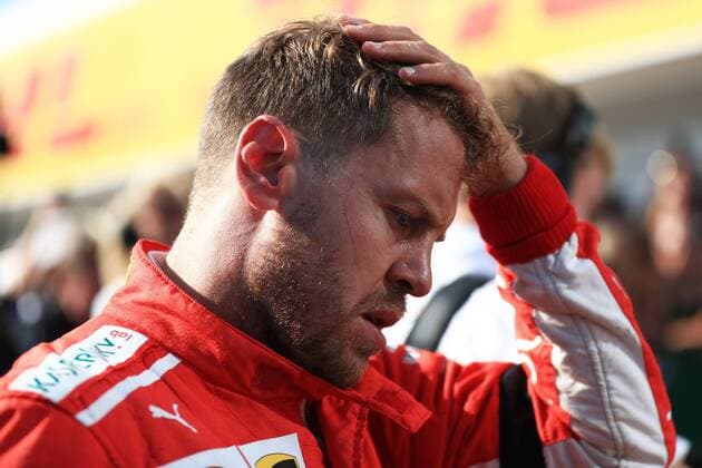 29th July 2018, Hungaroring, Mogyorod, Hungary; Hungarian Formula One Grand Prix, race day; Scuderia Ferrari, Sebastian Vettel comes home in second place  ActionPlus12051634 Octane