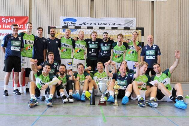 Siegerfoto HSG Wetzlar Handball Mens Preparatory Tournament 54 Sparkassen Cup Altensteig Game of the Final 29 07 2018 Photo TBaur Eibner FrischAuf Goeppingen vs. HSG Wetzlar Esslingen Copyright: xEIBNER TobiasxBaurx EP_TBR