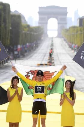 PARIS CHAMPS-ELYSEES, FRANCE - JULY 29 : THOMAS Geraint (GBR) of Team SKY during stage 21 of the 105th edition of the 2018 Tour de France cycling race, a stage of 116 kms between Houilles and Paris Champs-Elysees on July 29, 2018 in Paris Champs-Elysees, France, 29 07 18 CYCLISME : Tour de France - Etape 21 - Houilles Paris Champs-Elysees - 29 07 2018 PhotoNews Panoramic 