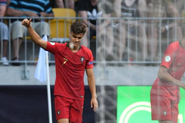 Joao Filipe of Portugal celebrates 0-1 goal during their Italy - Portugal European Under-19 Championship 2018 final at the Seinäjoki stadium, Finland. July 29, 2018.  Copyright: xJussixEskolax NP24_00310049