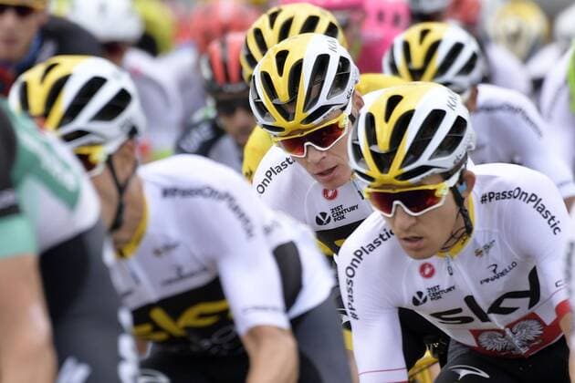 British Chris Froome of Team Sky pictured in action during the last stage of the 105th edition of the Tour de France cycling race, 116km from Houilles to Paris, France, Sunday 29 July 2018. This year s Tour de France takes place from July 7th to July 29th. YORICKxJANSENS  x05395202x
