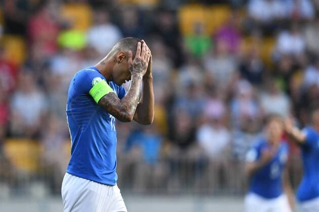 Gianluca Scamacca of Italy during their Italy - Portugal European Under-19 Championship 2018 final at the Seinäjoki stadium, Finland. July 29, 2018. (Jussi Eskola Newspix24)  Copyright: xJussixEskolax NP24_00310071