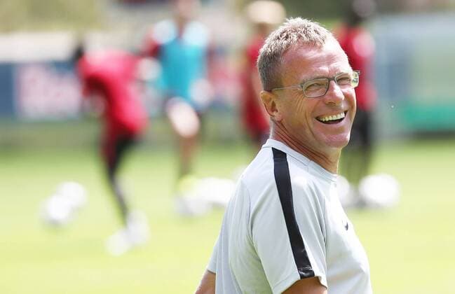 RBLeipzig training camp football 1 BL Seefeld 30 07 2018 Soccer GER 1 Bundesliga RB Leipzig training camp in Tyrol Austria Pictured Ralf Rangnick RB Leipzig head coach and sports director