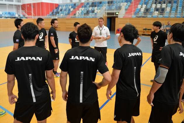 Handball men season 2018 19 training national team Japan Dagur Sigrundsson head coach Japan speaks with the crew 31 07 18 Copyright: xMichaelxHundtx xMatthiasxKochx