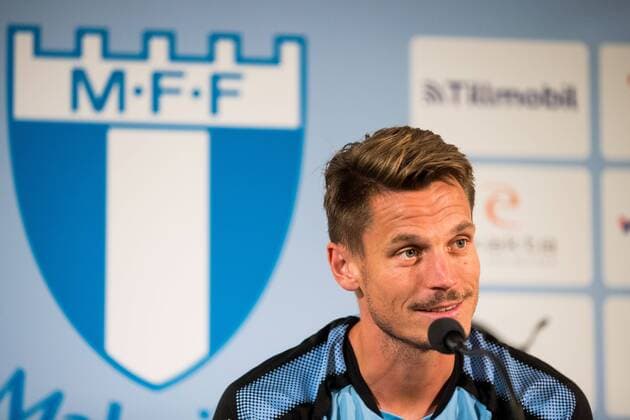 180731 Malmö FF Markus Rosenberg during a press conference and training before the Champions League match between Malmö FF and Cluj in the second qualifying round on 31 July 2018 in Malmö  Copyright: MATHILDAxAHLBERG BB180731MA004
