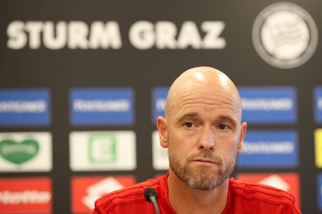 SOCCER - UEFA CL quali, Ajax vs Sturm GRAZ,AUSTRIA,31.JUL.18 - SOCCER - UEFA Champions League qualification, SK Sturm Graz vs AFC Ajax Amsterdam, preview, press conference PK Pressekonferenz Ajax. Image shows head coach Erik ten Hag (Ajax). GEPAxpictures xChristianxWalgram